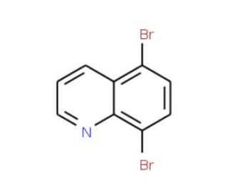 5,8-Dibromoquinoline (CAS 81278-86-6) - chemical structure image