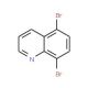 5,8-Dibromoquinoline (CAS 81278-86-6) - chemical structure image