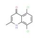 5,8-Dichloro-2-methyl-4-quinolinol (CAS 1447-40-1) - chemical structure image