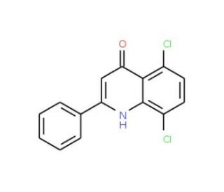 5,8-Dichloro-2-phenyl-4-quinolinol (CAS 1070879-78-5) - chemical structure image