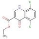 5,8-Dichloro-4-hydroxyquinoline-3-carboxylic acid ethyl ester (CAS 35975-58-7) - chemical structure image