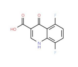 5,8-Difluoro-4-hydroxyquinoline-3-carboxylic acid (CAS 223690-44-6) - chemical structure image