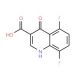 5,8-Difluoro-4-hydroxyquinoline-3-carboxylic acid (CAS 223690-44-6) - chemical structure image