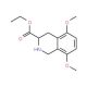 5,8-Dimethoxy-1,2,3,4-tetrahydro-isoquinoline-3-carboxylic acid ethyl ester (CAS 198021-01-1) - chemical structure image