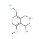 5,8-dimethoxy-1,2,3,4-tetrahydroisoquinolin-4-ol hydrochloride (CAS 102073-77-8) - chemical structure image