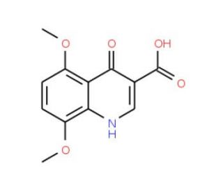 5,8-Dimethoxy-4-oxo-1,4-dihydro-quinoline-3-carboxylic acid - chemical structure image