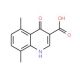 5,8-Dimethyl-4-hydroxyquinoline-3-carboxylic acid (CAS 303010-02-8) - chemical structure image