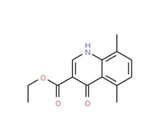 5,8-Dimethyl-4-hydroxyquinoline-3-carboxylic acid ethyl ester (CAS 303009-95-2) - chemical structure image