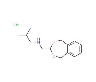 (5,9-Dihydro-6,8-dioxa-benzocyclohepten-7-ylmethyl)-isobutyl-amine hydrochloride - chemical structure image