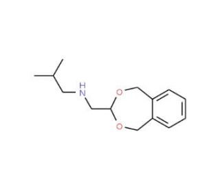 (5,9-Dihydro-6,8-dioxa-benzocyclohepten-7-ylmethyl)-isobutyl-amine - chemical structure image