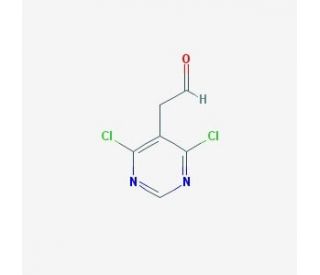 5-acetaldehydeyl-4,6-dichloropyrimidine (CAS 16019-33-3) - chemical structure image