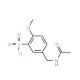 5-(acetamidomethyl)-2-methoxybenzene-1-sulfonyl chloride - chemical structure image