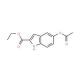 5-Acetoxyindole-2-carboxylic acid ethyl ester (CAS 31720-89-5) - chemical structure image