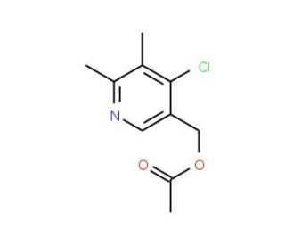 5-Acetoxymethyl-2,3-dimethyl-4-chloropyridine - chemical structure image