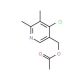 5-Acetoxymethyl-2,3-dimethyl-4-chloropyridine - chemical structure image