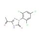5-Acetyl-2-(2,4,6-trichlorophenyl)-1,2-dihydro-3H-1,2,4-triazol-3-one - chemical structure image