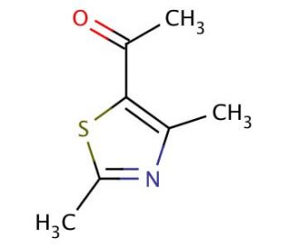 5-Acetyl-2,4-dimethylthiazole (CAS 38205-60-6) - chemical structure image