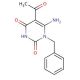 5-acetyl-6-amino-1-benzylpyrimidine-2,4(1H,3H)-dione - chemical structure image