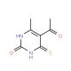 5-acetyl-6-methyl-4-thioxo-3,4-dihydropyrimidin-2(1H)-one (CAS 90151-12-5) - chemical structure image