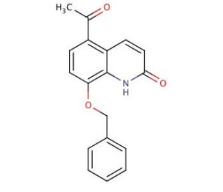 5-Acetyl-8-(phenylmethoxy)-2-quinolinone - chemical structure image