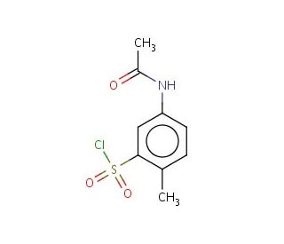 5-(acetylamino)-2-methylbenzenesulfonyl chloride (CAS 13632-07-0) - chemical structure image