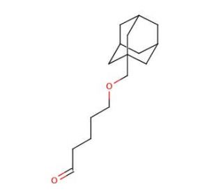 5-(Adamant-1-yl-methoxy)-pentanal (CAS 202577-32-0) - chemical structure image