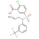 5-({allyl[3-(trifluoromethyl)phenyl]amino}sulfonyl)-2-chlorobenzoic acid - chemical structure image