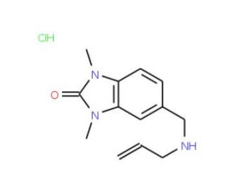 5-Allylaminomethyl-1,3-dimethyl-1,3-dihydro-benzoimidazol-2-one hydrochloride - chemical structure image