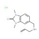 5-Allylaminomethyl-1,3-dimethyl-1,3-dihydro-benzoimidazol-2-one hydrochloride - chemical structure image