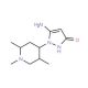 5-Amino-1-(1,2,5-trimethyl-piperidin-4-yl)-1H-pyrazol-3-ol - chemical structure image