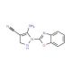 5-Amino-1-(1,3-benzoxazol-2-yl)-2,3-dihydro-1H-pyrazole-4-carbonitrile - chemical structure image