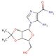 5-Amino-1-(2,3-O-isopropylidene-β-D-ribofuranosyl)-1H-imidazole-4-carboxamide - chemical structure image