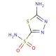 5-Amino-1,3,4-thiadiazole-2-sulfonamide (CAS 14949-00-9) - chemical structure image