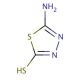 5-Amino-1,3,4-thiadiazole-2-thiol (CAS 2349-67-9) - chemical structure image