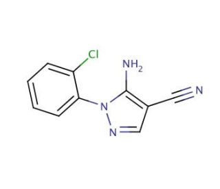 5-Amino-1-(3-chlorophenyl)-1H-pyrazole-4-carbonitrile (CAS 51516-68-8) - chemical structure image