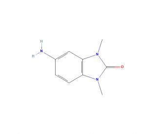 5-amino-1,3-dimethyl-1,3-dihydro-2H-benzimidazol-2-one (CAS 53439-88-6) - chemical structure image