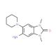 5-Amino-1,3-dimethyl-6-piperidin-1-yl-1,3-dihydro-benzoimidazol-2-one - chemical structure image