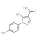 5-amino-1-(4-aminophenyl)-1H-pyrazole-4-carboxamide - chemical structure image