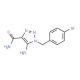 5-Amino-1-(4-bromobenzyl)-1H-1,2,3-triazole-4-carboxamide - chemical structure image