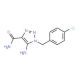 5-Amino-1-(4-chlorobenzyl)-1H-1,2,3-triazole-4-carboxamide - chemical structure image