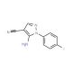 5-amino-1-(4-fluorophenyl)-1H-pyrazole-4-carbonitrile (CAS 51516-70-2) - chemical structure image