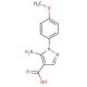 5-Amino-1-(4-methoxyphenyl)-1H-pyrazole-4-carboxylic acid (CAS 14678-95-6) - chemical structure image