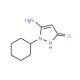 5-Amino-1-cyclohexyl-1H-pyrazol-3-ol (CAS 436088-86-7) - chemical structure image