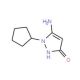 5-Amino-1-cyclopentyl-1H-pyrazol-3-ol (CAS 436088-87-8) - chemical structure image