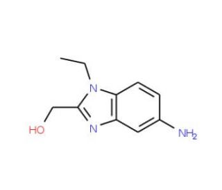 (5-Amino-1-ethyl-1H-benzoimidazol-2-yl)-methanol - chemical structure image