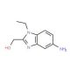 (5-Amino-1-ethyl-1H-benzoimidazol-2-yl)-methanol - chemical structure image