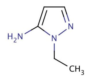 5-Amino-1-ethylpyrazole (CAS 3528-58-3) - chemical structure image