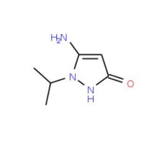 5-Amino-1-isopropyl-1H-pyrazol-3-ol (CAS 78317-68-7) - chemical structure image
