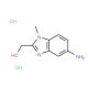 (5-Amino-1-methyl-1H-benzoimidazol-2-yl)-methanol dihydrochloride - chemical structure image