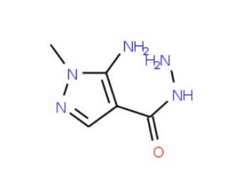 5-Amino-1-methyl-1H-pyrazole-4-carbohydrazide (CAS 99347-21-4) - chemical structure image